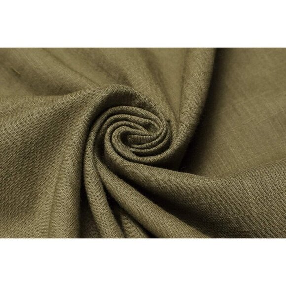 Men's Green Cotton Linen Henley Shirt Long Sleeve Hippie Casual Beach T Shirts - Picture 9 of 9